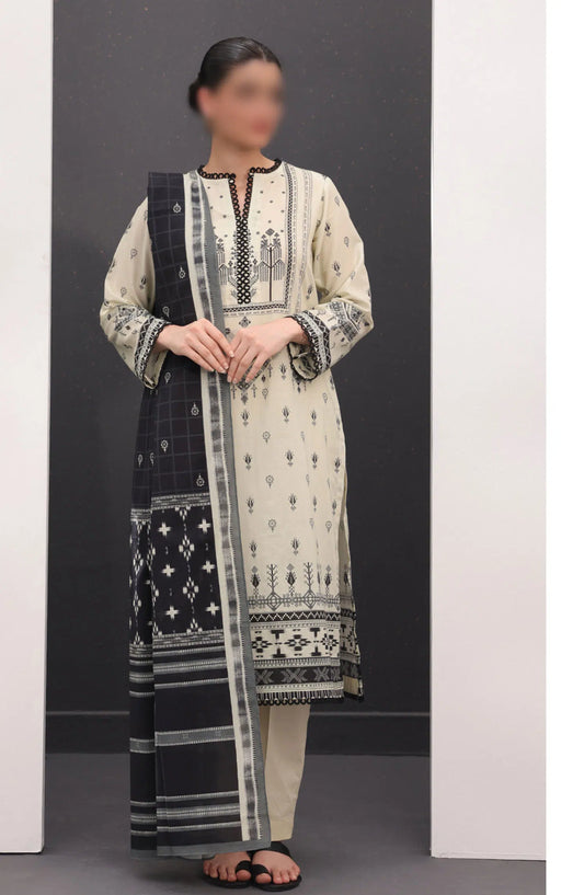 Zellbury Unstitched Monochrome Collection 2024 - WUS24X31520