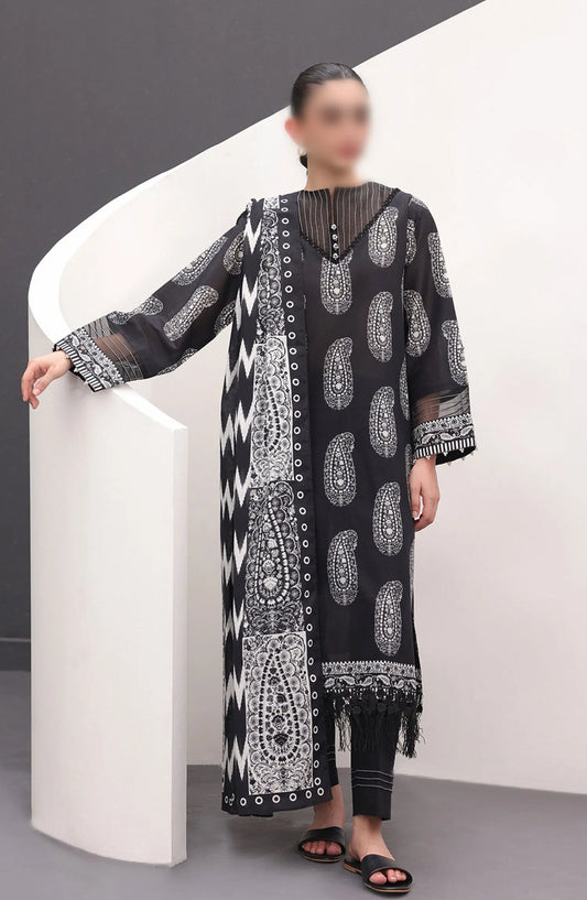 Zellbury Unstitched Monochrome Collection 2024 - WUS24X31525