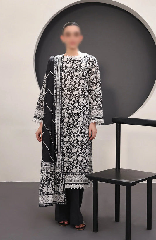 Zellbury Unstitched Monochrome Collection 2024 - WUS24X31526