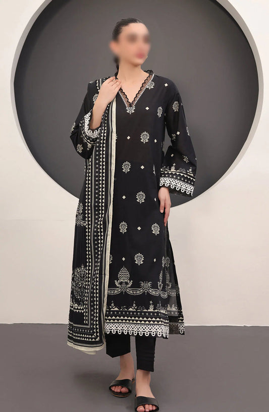 Zellbury Unstitched Monochrome Collection 2024 - WUS24X31534