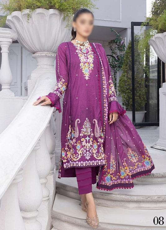 DESIGN 08 MONSOON - Digital Printed Lawn by ALZOHAIB