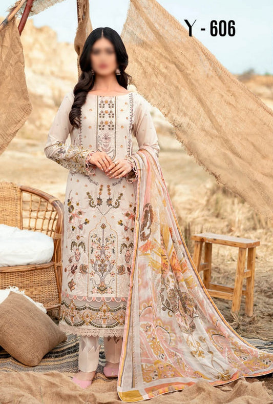 Y 606 Ramsha Riwayat Luxury Lawn Vol 06 2023