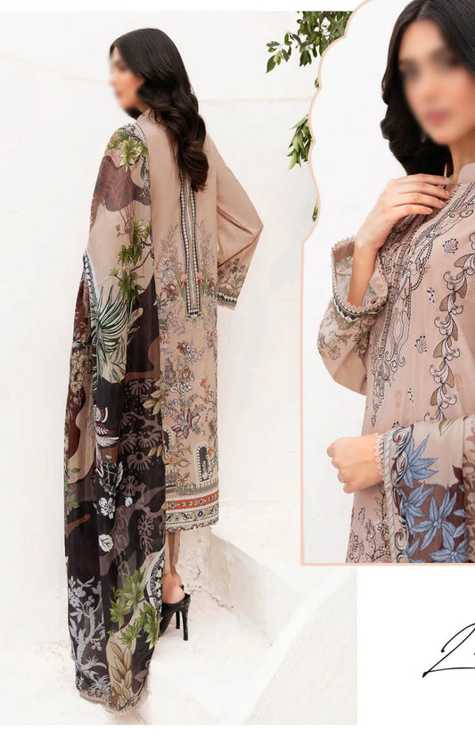 Ramsha Mashal Luxury Lawn Collection Vol 11 - Z-1106