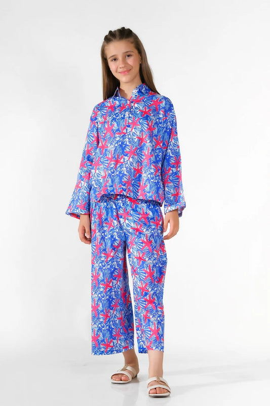 Sea Star - 2 Pcs Set - Luxury Lawn