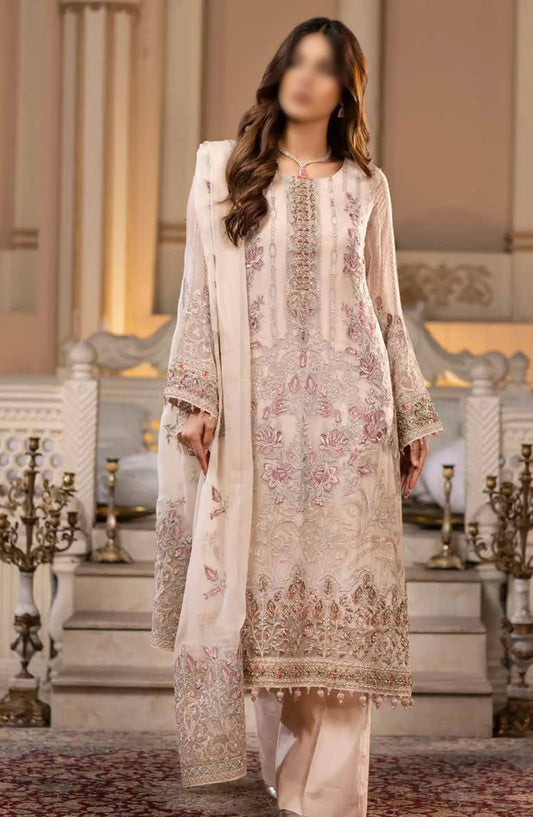 Zarsha By Flossie Luxury Chiffon Vol 03 2024 - Z 303 Radiant Rose