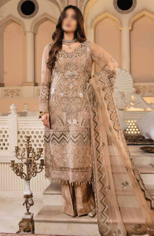 Zarsha By Flossie Luxury Chiffon Vol 03 2024 - Z 305 Golden Glamour