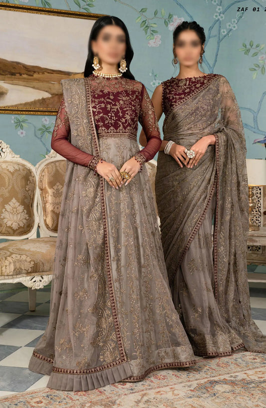 Zarif Afsanah Formal Edit Collection 2024 - ZAF 01 ZOHRA