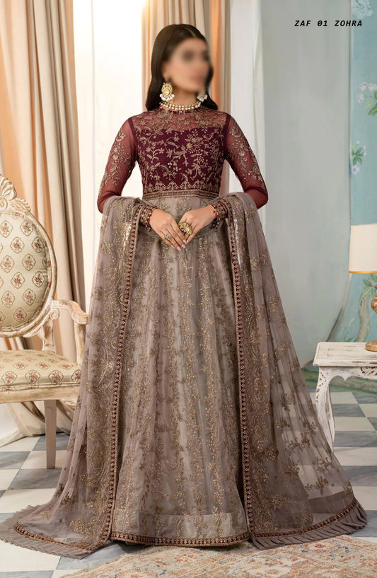 Zarif Afsanah Formal Edit Collection 2024 - ZAF 01 ZOHRA