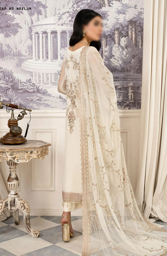 Zarif Afsanah Formal Edit Collection 2024 - ZAF 03 NEELUM
