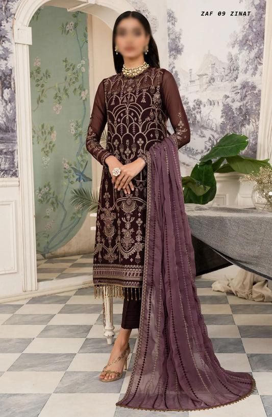 Zarif Afsanah Formal Edit Collection 2024 - ZAF 09 ZINAT