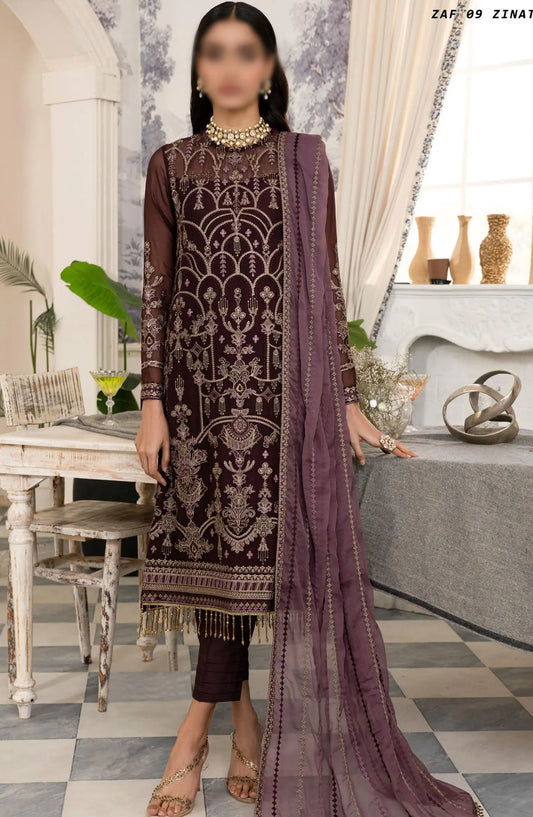 Zarif Afsanah Formal Edit Collection 2024 - ZAF 09 ZINAT