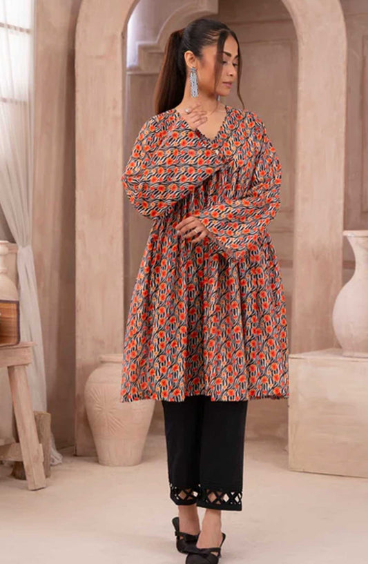 Ayla Studio Printed Swiss Lawn Stitched 2 Piece - Zebra Blooming - AY25CO2PC - Casual Collection
