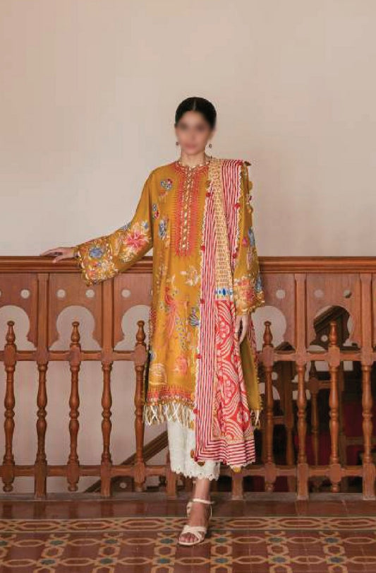 ZF 23 02 DERIN Zaha Unstitched Festive Lawn Collection 2023