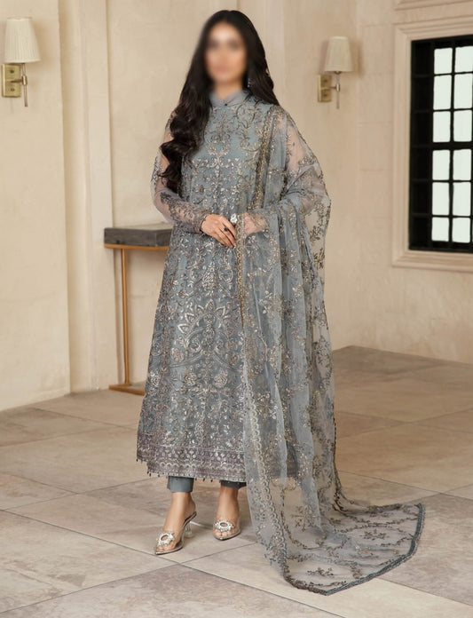 Gulzaar Embroidered Festive Chiffon Collection D-ZFG 07 HAZEL