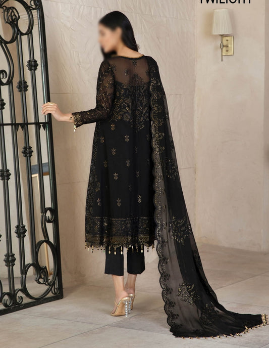 Gulzaar Embroidered Festive Chiffon Collection D-ZFG 08 TWILIGHT