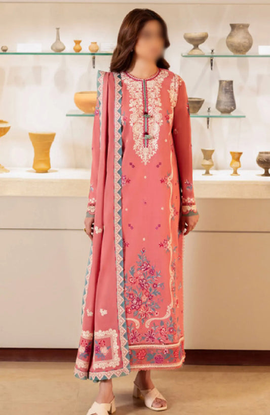 Zaha Unstitched Lawn Collection 2024 - ZL24-02B LARMINA