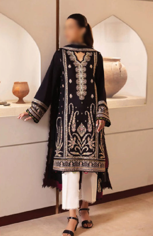 Zaha Unstitched Lawn Collection 2024 - ZL24-09B ELANIA