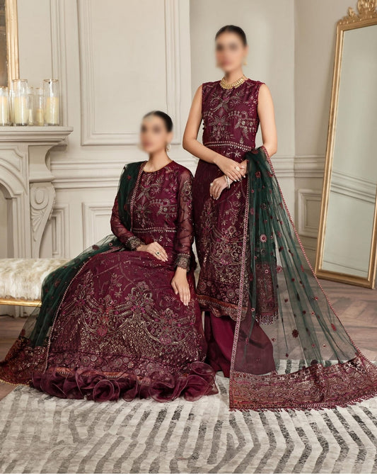 Mehroze Festive Formals Collection by Zarif ZMF 06 BERRY WOOD