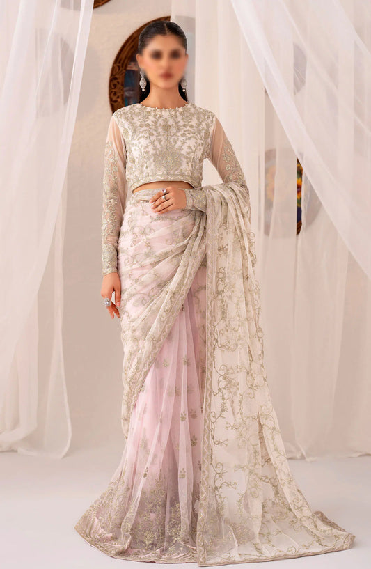 Maheer Festive Unstitched Formals by Zarif - ZMU 01 PEARL