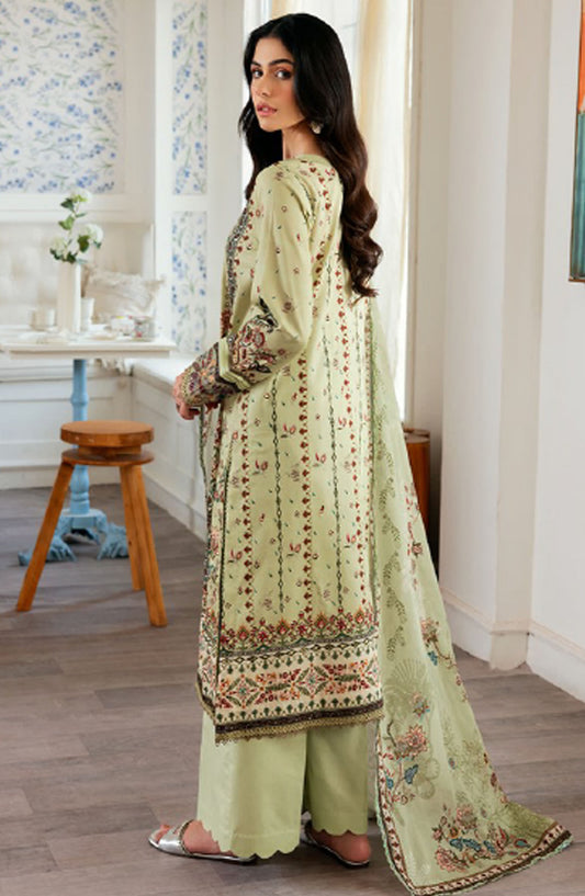 Zync by Florent Embroidered Lawn Unstitched 3 Piece Suit - ZY-05 A - FL25ZYL - Green - Summer Collection