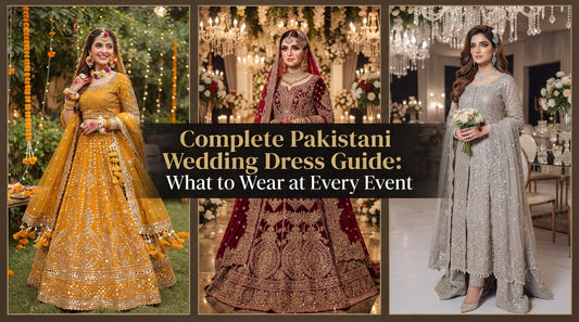 Complete Pakistani Wedding Dress Guide: What to Wear at Every Event