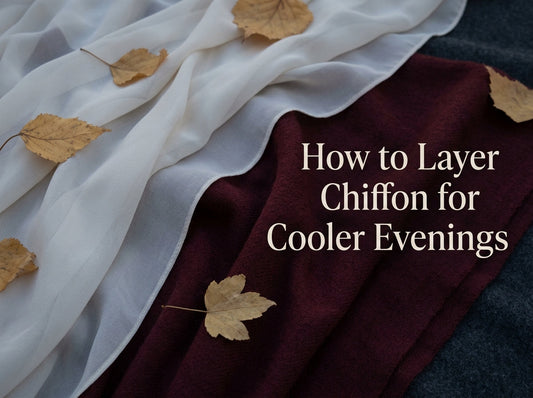 How to Layer Chiffon for Cooler Evenings