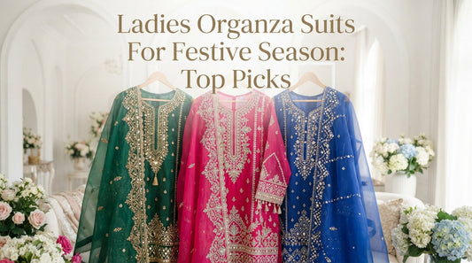 Ladies Organza Suits for Festive Season: Top Picks