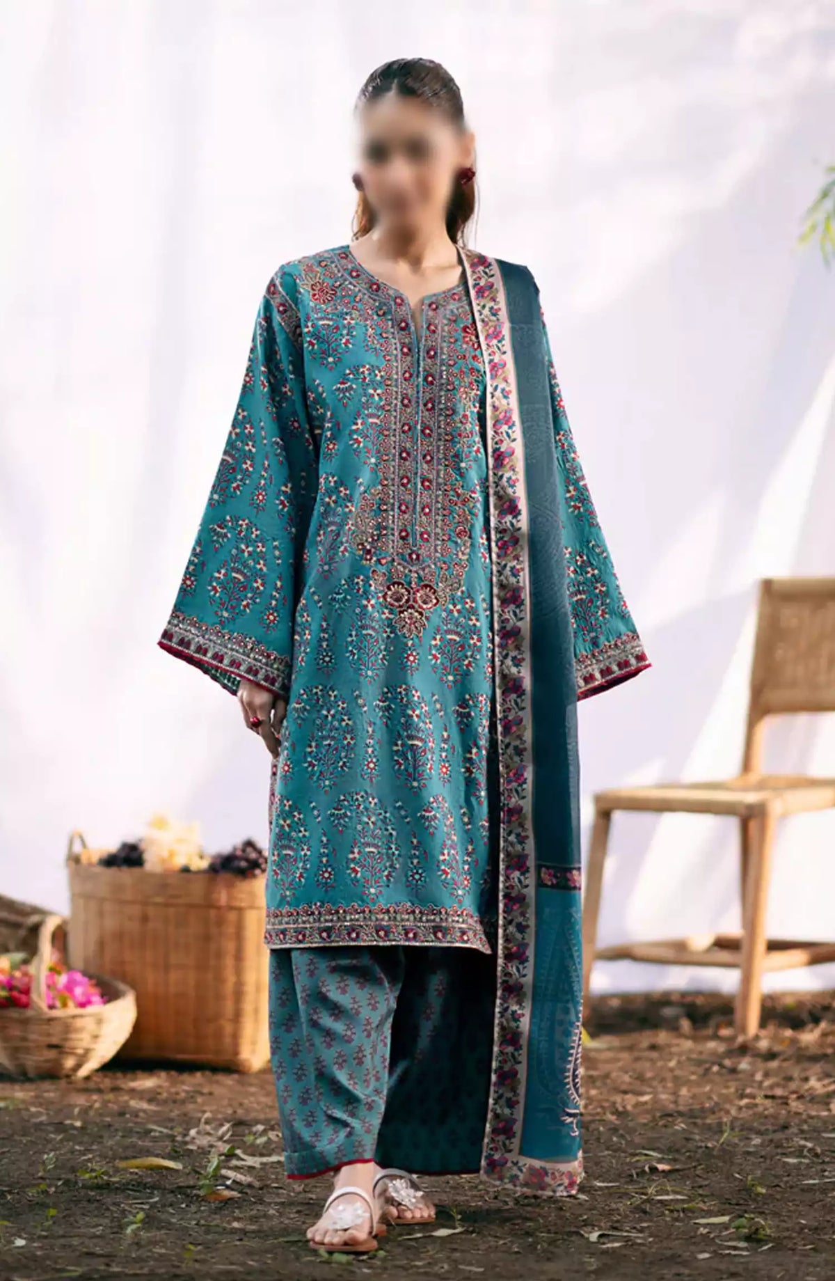 Xenia Formals A Whimsical Winter Unstitched Collection 2024 - 01 ALTEA
