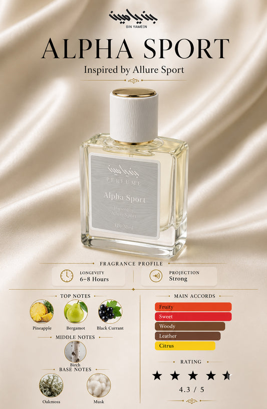 ALPHA SPORT Inspired by Allure Sport - BY26PTRE - Men Perfume