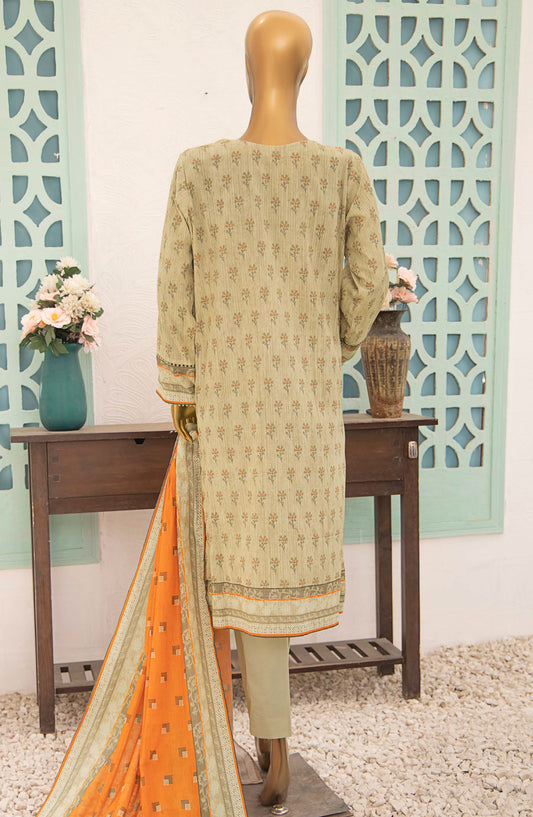 Vital by HZ Textile Embroidered Lawn Unstitched 3 Piece Suit - VEC-215 - HZ25VEBD - Green - Summer Collection