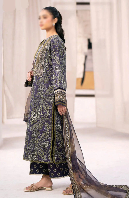 Xenia Formals Summer Soiree Unstitched Lawn Collection 2024 - D 02 CHAKIR
