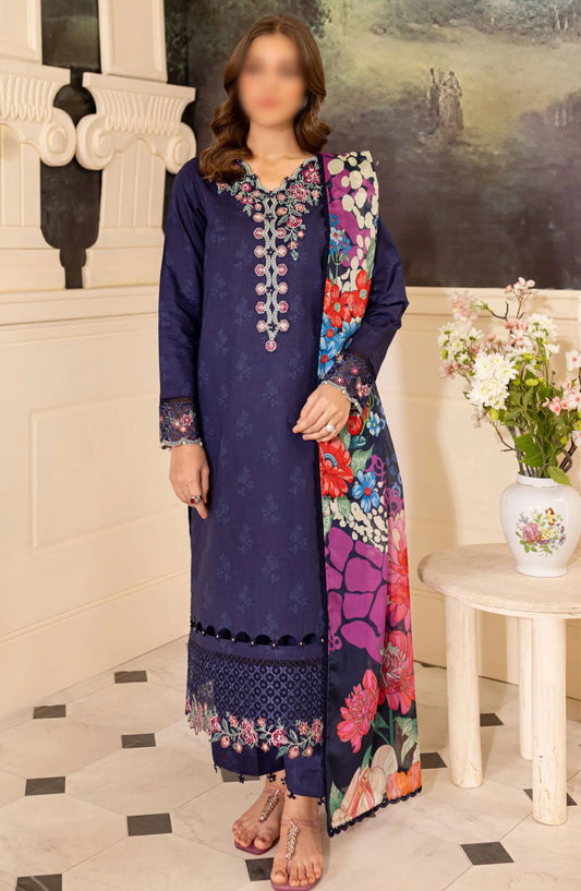 FARASHA SERAYA - Unstitched Lawn SS Collection 2024 - 2- INDIGO