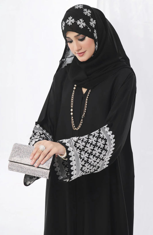 TGM25AB Women Embroidered Abaya Lamiya