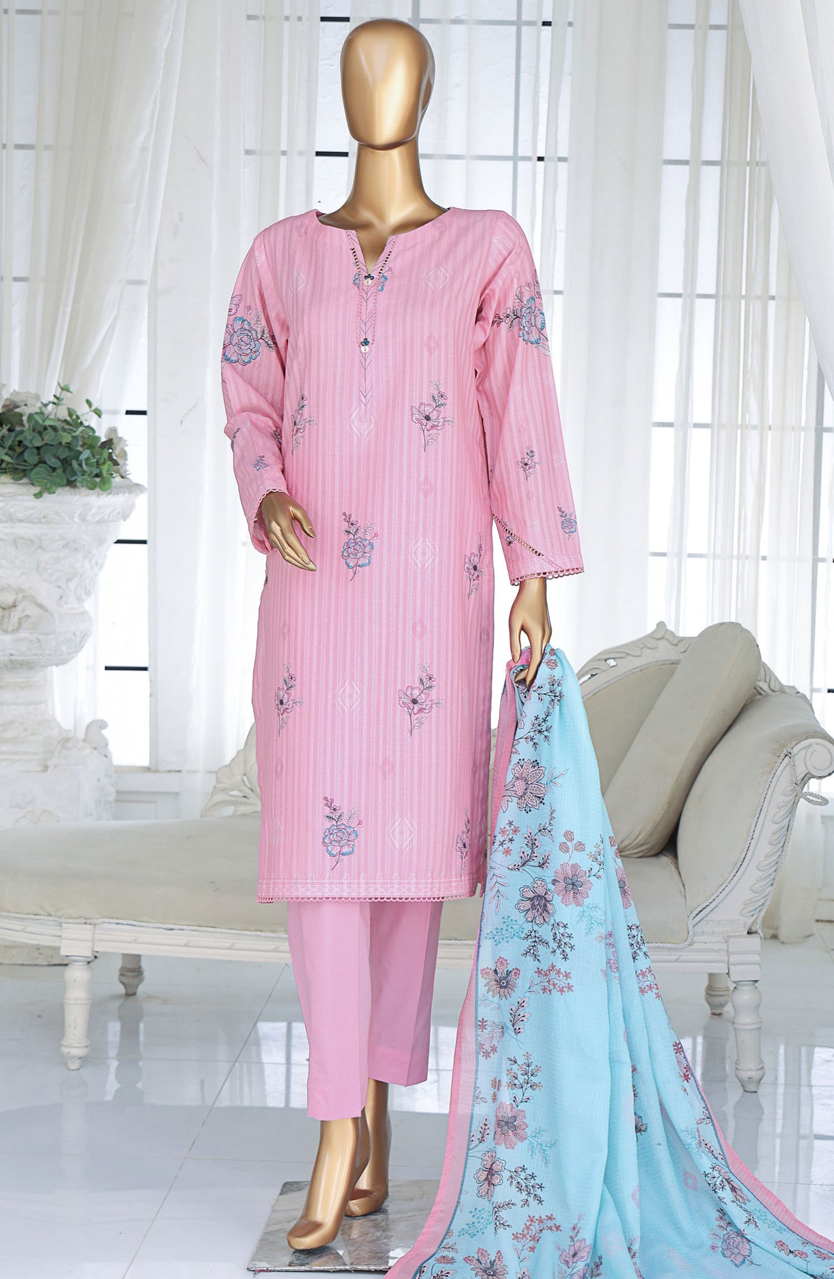 Ninokara by HZ Textile Printed Lawn Unstitched 3 Piece Suit - NP-1179 - HZ25NKP - Pink - Summer Collection