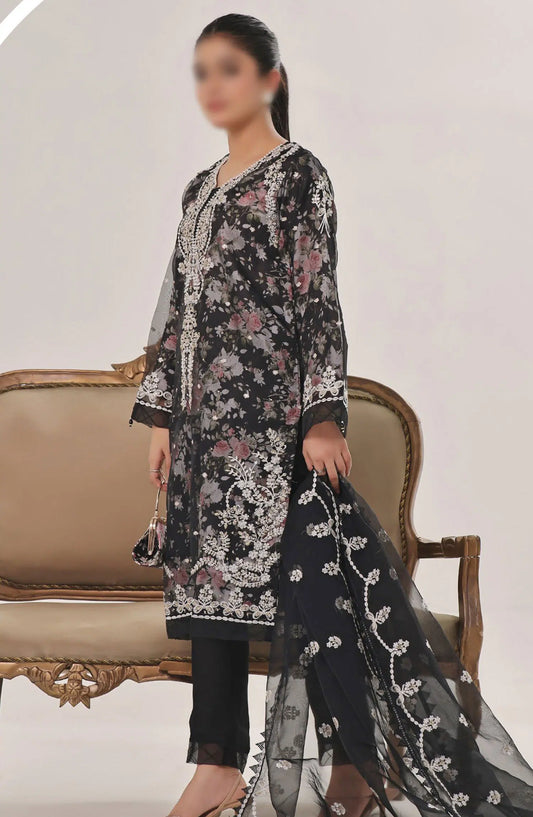 Guzel Formal Luxury Stitched 3 Piece Collection Vol-2 - 03-Festive Montage
