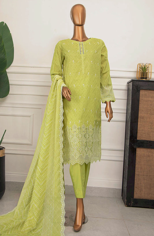 Nakshkari by HZ Textile Embroidered Lawn Unstitched 3 Piece Suit - A-960 - HZ25NE - Green - Summer Collection