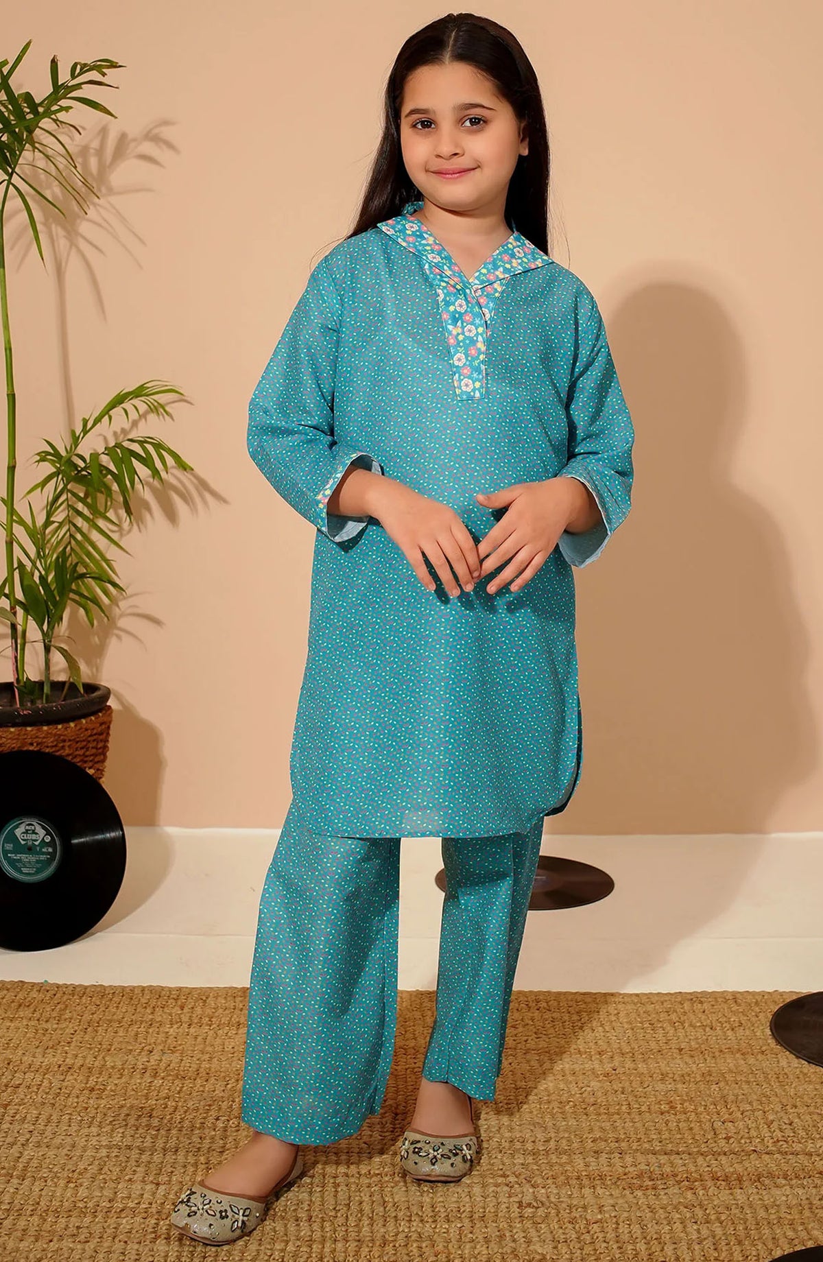 Swiss Lawn Digital Printed 3 Piece Suit - INPE-06 - OCH25TE - Blue - Casual Collection