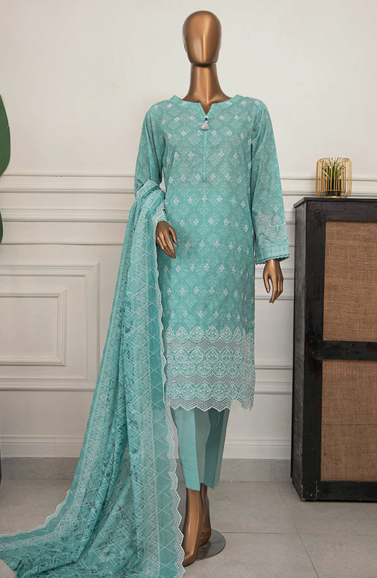 Nakshkari by HZ Textile Embroidered Lawn Unstitched 3 Piece Suit - A-965 - HZ25NE - Blue - Summer Collection