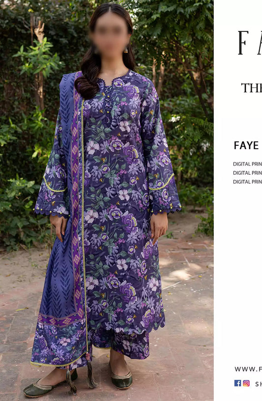 Farasha The Winter Whispers Unstitched Khaddar 2024 - 04 FAYE