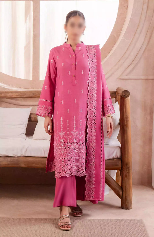 ELARA  Unstitched 3PC Linen Collection 2024 - 06-AZALEA