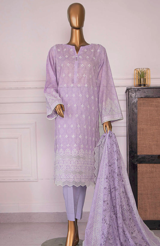 Nakshkari by HZ Textile Embroidered Lawn Unstitched 3 Piece Suit - A-966 - HZ25NE - Purple - Summer Collection
