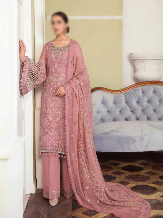 Safeera Embroidered Chiffon Collection Vol 09 D-06 Conch Shell