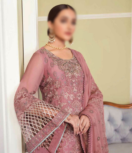 Safeera Embroidered Chiffon Collection Vol 09 D-06 Conch Shell