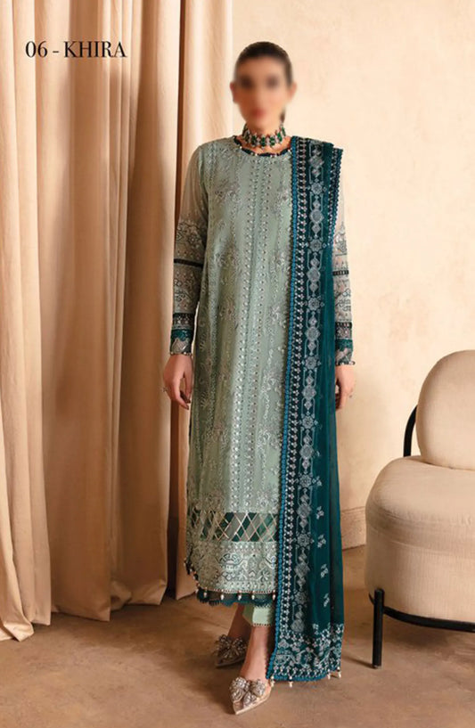 Xenia Formals Yesfir Unstiched Luxury Collection 2024 - 06 KHIRA