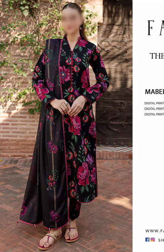 Farasha The Winter Whispers Unstitched Khaddar 2024 - 06 MABEL