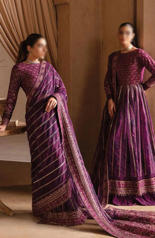 Xenia Formals Yesfir Unstiched Luxury Collection 2024 - 08 KHULAT