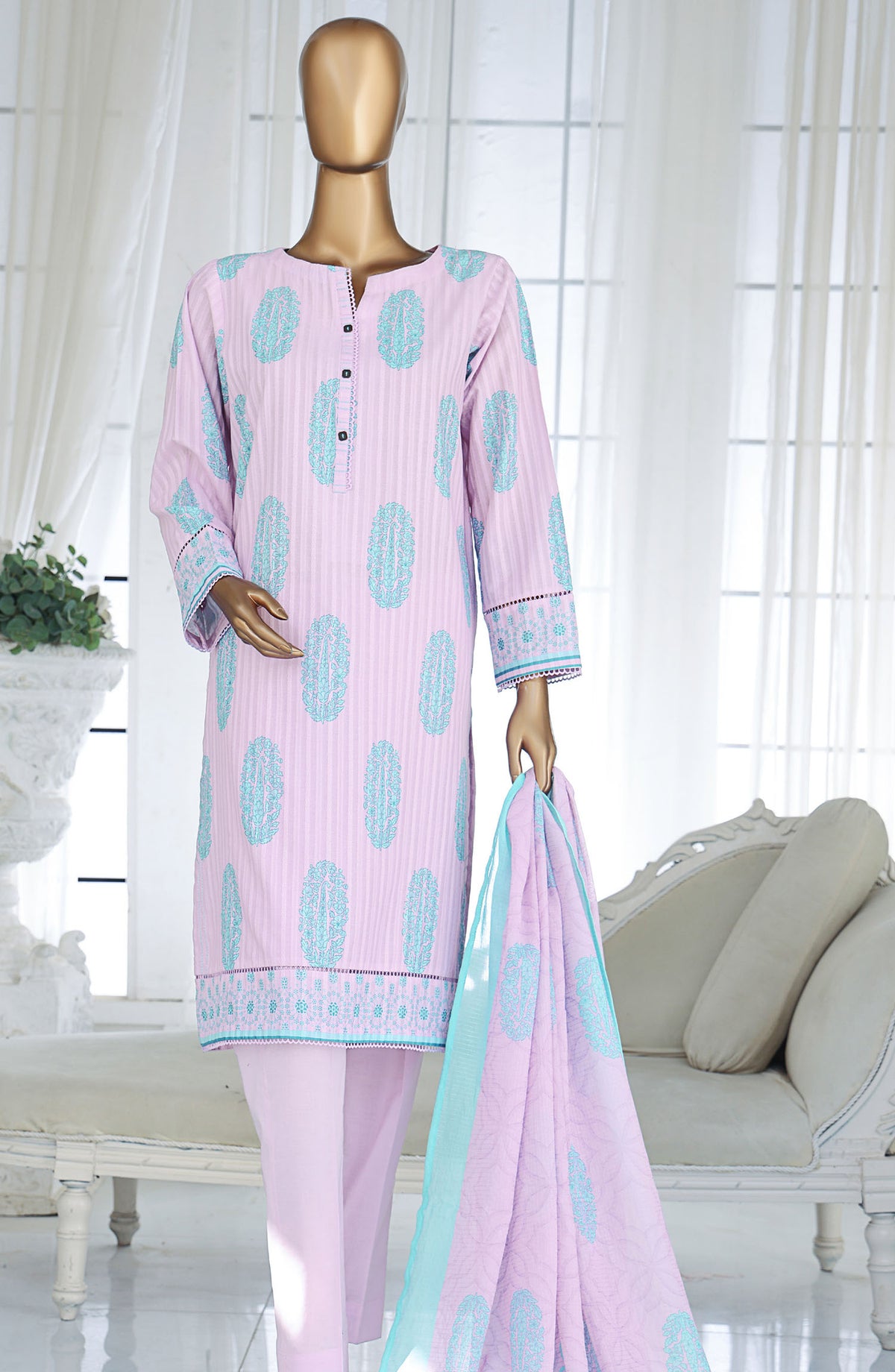 Ninokara by HZ Textile Printed Lawn Unstitched 3 Piece Suit - NP-1171 - HZ25NKP - Pink - Summer Collection