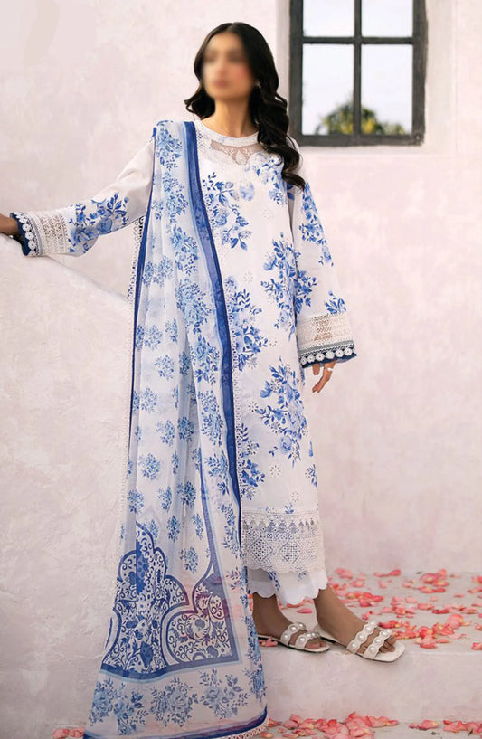 Xenia Formals Summer Soiree Unstitched Lawn Collection 2024 - D 09 GRASSE