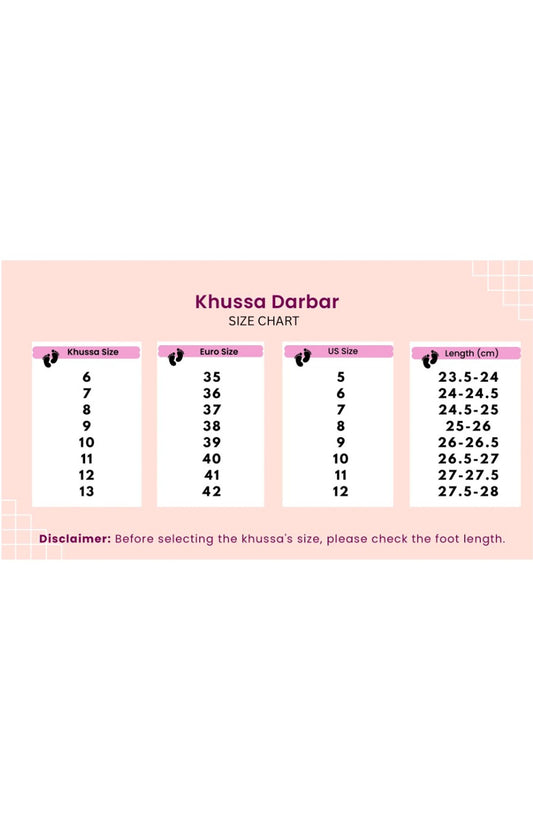 Khussa Darbar Fastive Style Slipper Moti-Choor