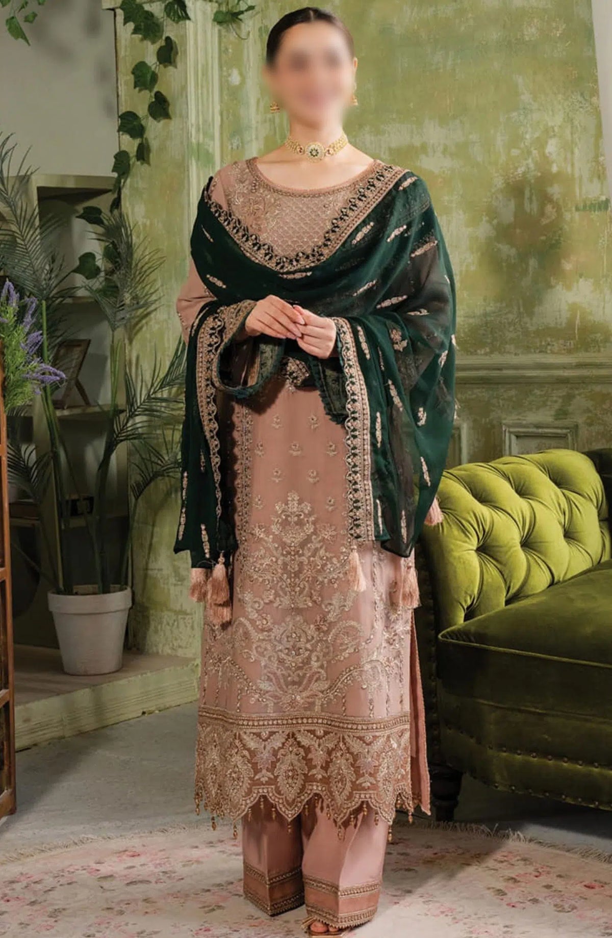 Naina Chiffon Collection By Imrozia - 1-195 Gul